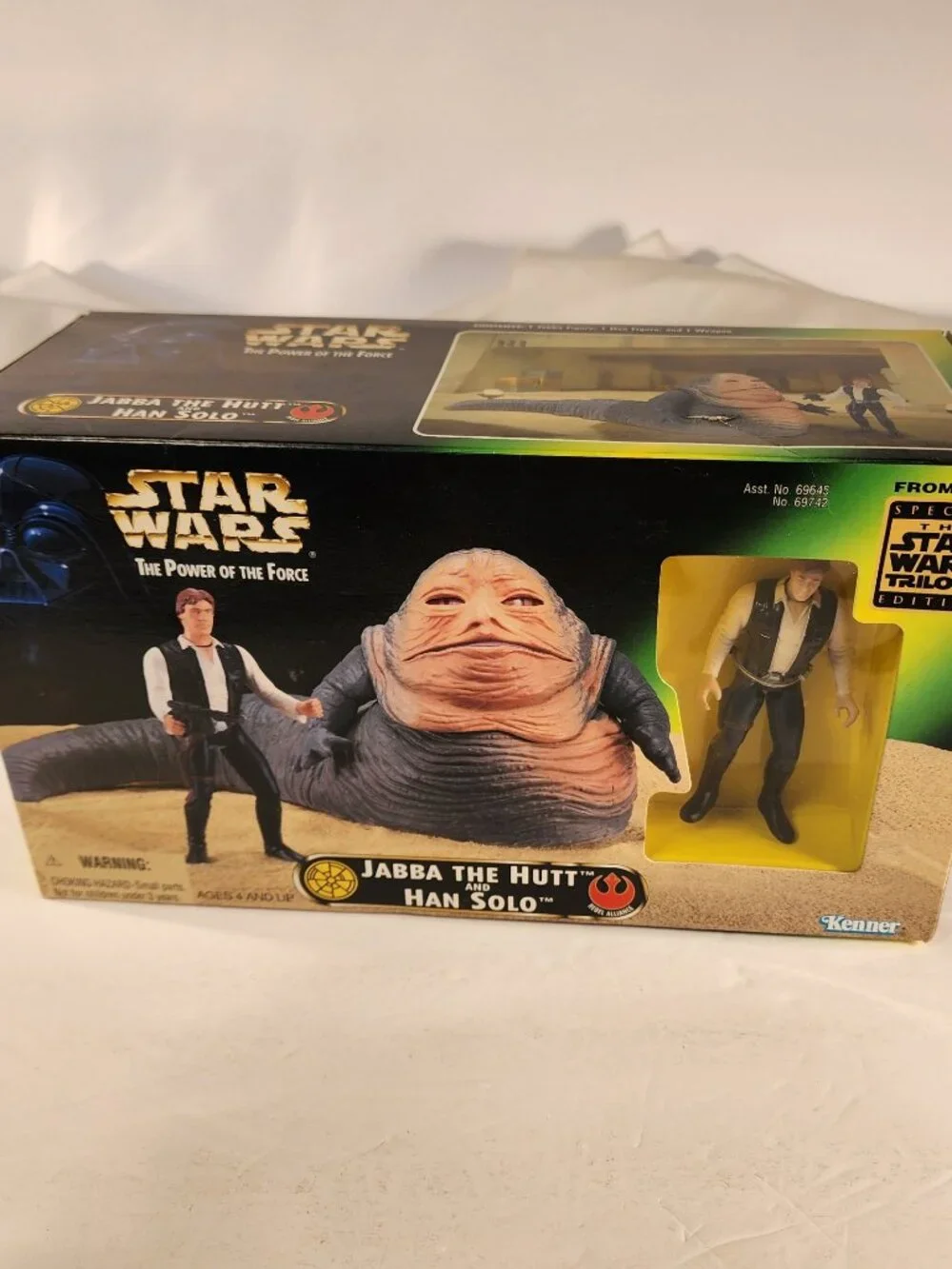 NEW IN BOX STAR WARS Jabba the Hut and Han Solo action figure set
